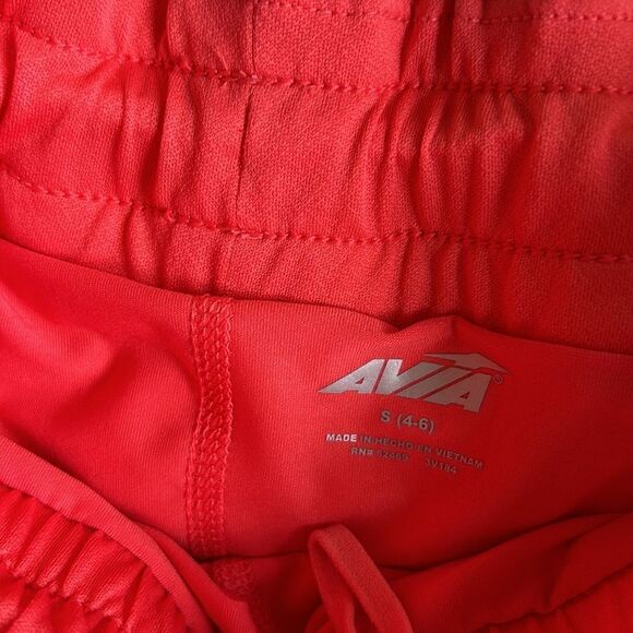 Avia‎ Women's Pull-on Active Running orange Bike Shorts Hidden Zip Pockets small - Picture 5 of 6